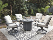 Donnalee Bay Conversation Set with 4 Swivel Chairs