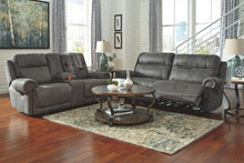 Austere Power Reclining Loveseat with Console