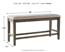 Johurst Counter Height Dining Bench