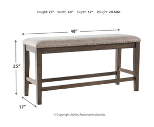 Johurst Counter Height Dining Bench