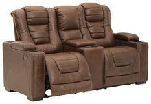 Owner's Box Power Reclining Loveseat with Console