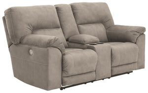 Cavalcade Power Reclining Loveseat with Console