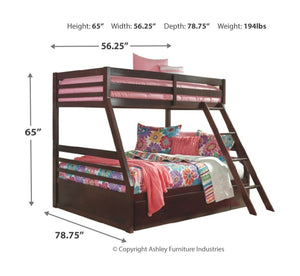 Halanton Bunk Bed with 1 Large Storage Drawer