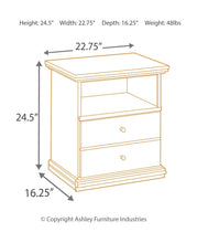 Maribel One Drawer Nightstand