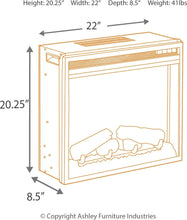 Trinell 63" TV Stand with Electric Fireplace