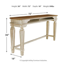 Realyn Counter Height Dining Room Table