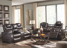 Warnerton Power Reclining Loveseat with Console