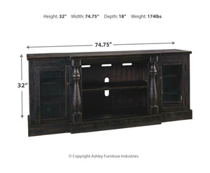 Mallacar 75" TV Stand with Electric Fireplace