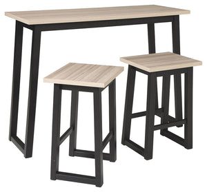 Waylowe Counter Height Dining Table and Bar Stools (Set of 3)