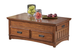 Cross Island Coffee Table with Lift Top