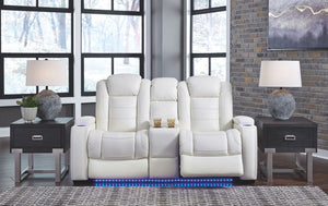 Party Time Power Reclining Loveseat with Console