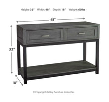Caitbrook Sofa/Console Table