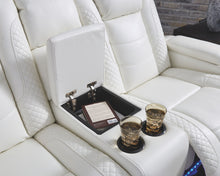 Party Time Power Reclining Loveseat with Console