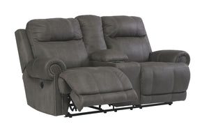 Austere Power Reclining Loveseat with Console