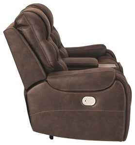 Yacolt Power Reclining Loveseat with Console