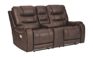 Yacolt Power Reclining Loveseat with Console