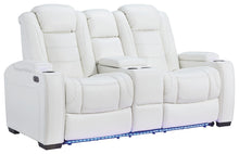 Party Time Power Reclining Loveseat with Console