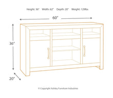 Mayflyn Large TV  Stand with Fireplace