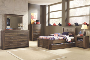 Juararo Panel Bed with Trundle or 1 Large Storage Drawer