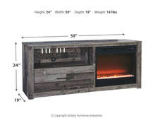 Derekson 59" TV Stand with Electric Fireplace