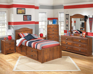 Barchan Storage Panel Bed