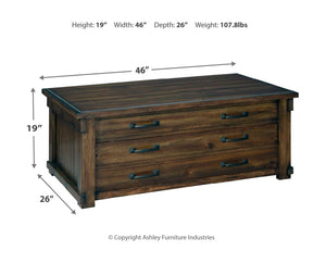 Lakeleigh Coffee Table with Lift Top