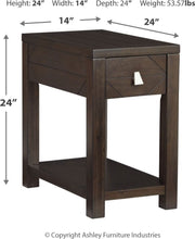 Tariland Chairside End Table