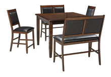 Meredy Counter Height Dining Room Table and Bar Stools (Set of 5)