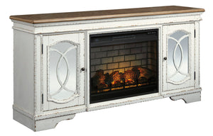 Realyn 74" TV Stand with Electric Fireplace