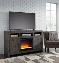 Mayflyn Large TV  Stand with Fireplace