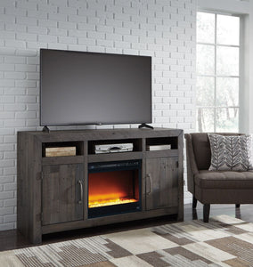 Mayflyn Large TV  Stand with Fireplace