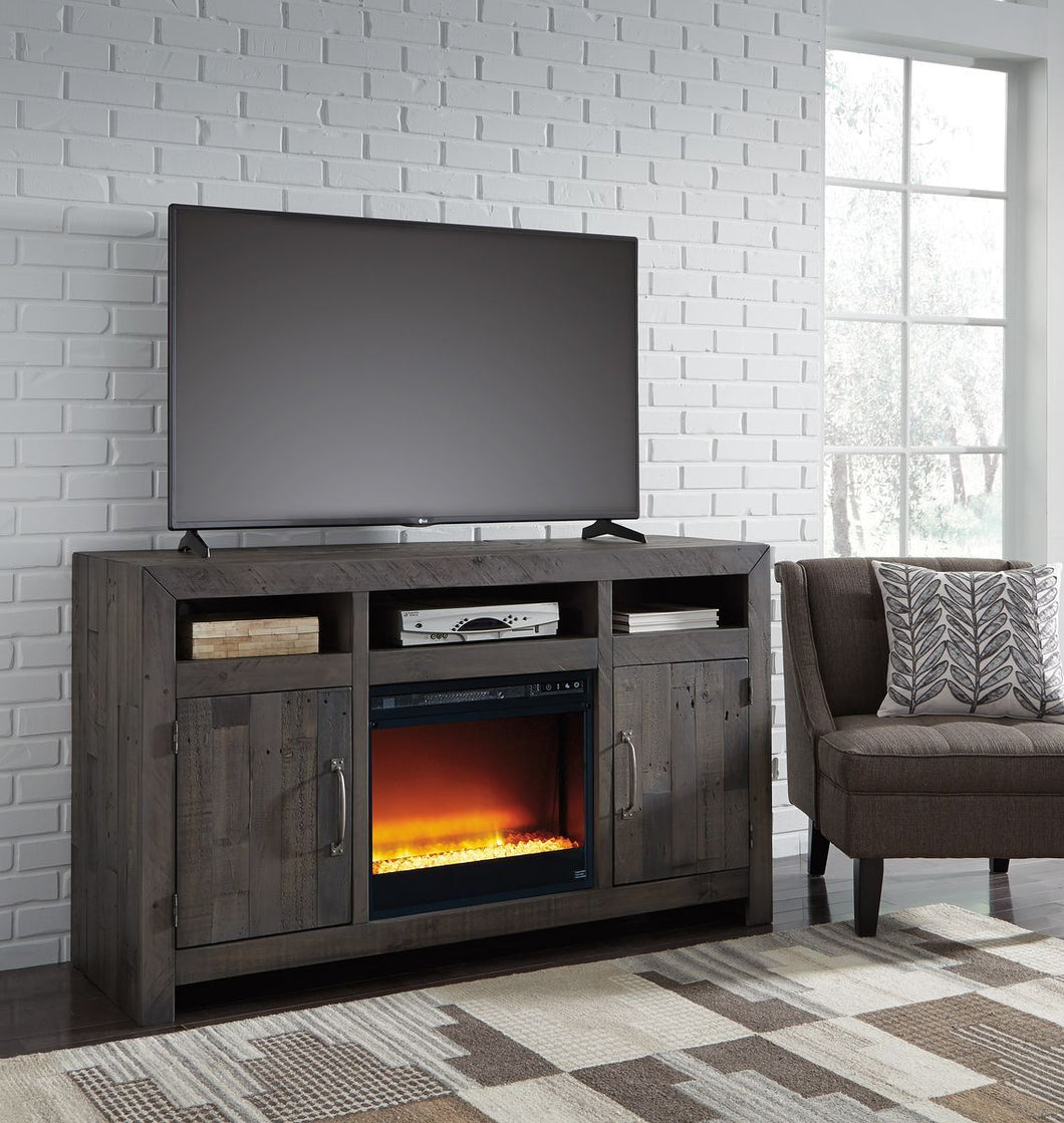 Mayflyn Large TV  Stand with Fireplace