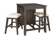 Rokane Counter Height Dining Room Table and Bar Stools (Set of 3)