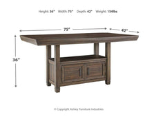 Johurst Counter Height Dining Room Table
