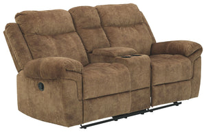 Huddle-Up Glider Reclining Loveseat with Console