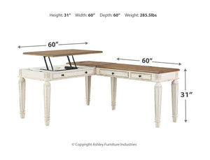 Realyn 2-Piece Home Office Lift Top Desk