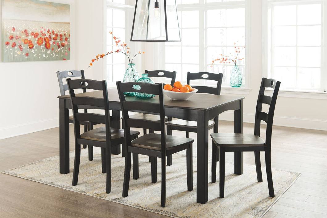 Froshburg Dining Room Table and Chairs (Set of 7)