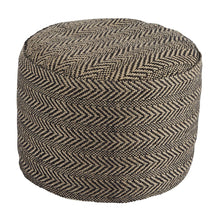 Chevron Pouf