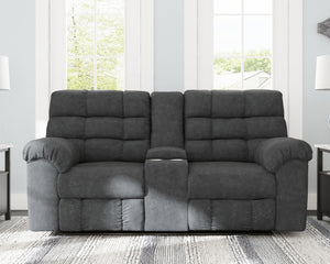 Wilhurst Reclining Loveseat with Console