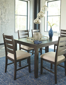 Rokane Dining Table and Chairs (Set of 7)