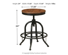 Pinnadel Counter Height Bar Stool