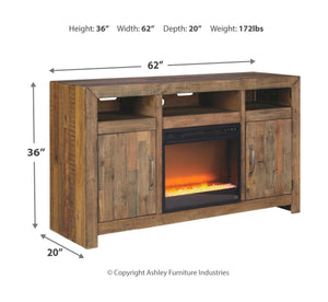 Sommerford 62" TV Stand with Electric Fireplace