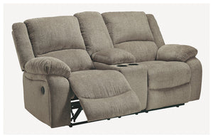 Draycoll Reclining Loveseat with Console