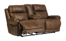 Austere Power Reclining Loveseat with Console