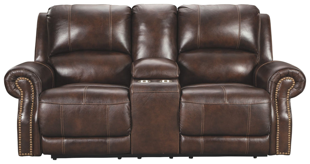 Buncrana Power Reclining Loveseat with Console