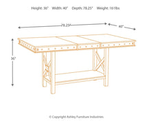 Collenburg Counter Height Dining Extension Table