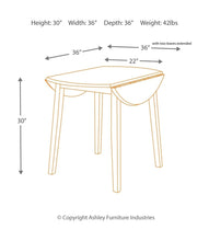 Hammis Dining Room Drop Leaf Table