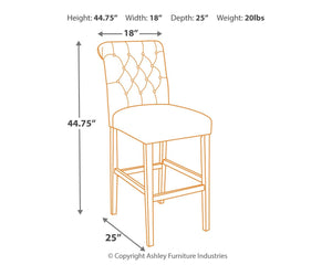 Tripton Bar Height Bar Stool