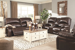 Hallstrung Power Reclining Loveseat with Console