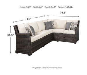 Easy Isle 3-Piece Sofa Sectional/Chair with Cushion